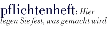 Pflichtenheft